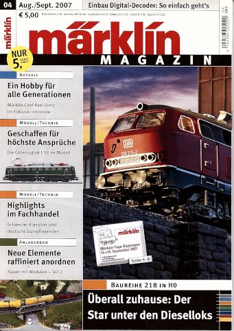 Märklin Magazin Jahrgang 2007 komplett in Eutingen