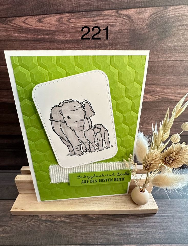 Stampin up Karte Grußkarten Baby zur Geburt Babykarten in Horgenzell