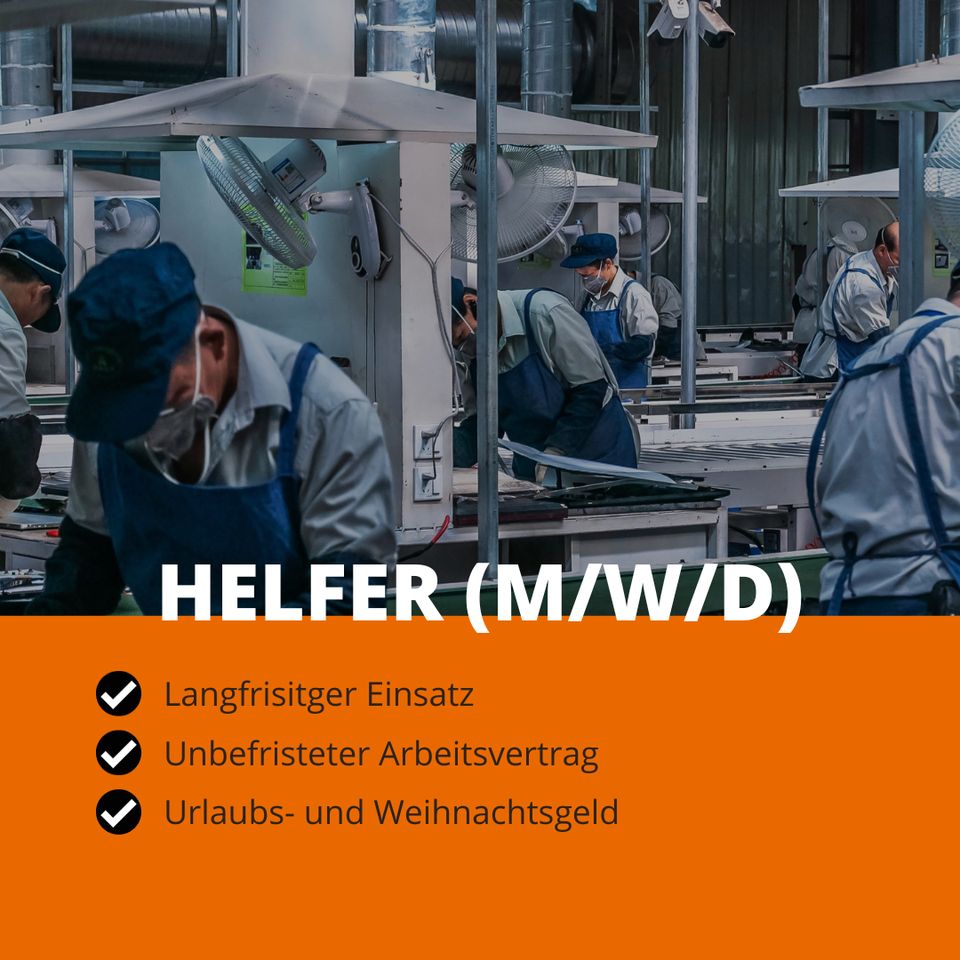 Helfer (m/w/d) in Rietberg ab sofort! in Rietberg