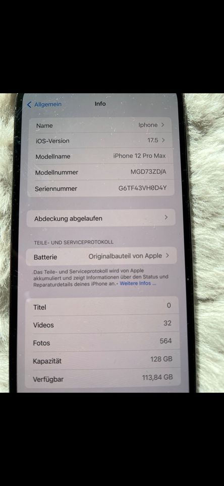 Neuzustand Apple iPhone 12 Pro Max 128 Gb 100% Akku OVP in Düsseldorf