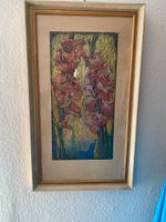 Gemälde signiert Willi Neuhaus Gladiolen Pastellfarben Bayern - Augsburg Vorschau