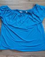 Carmen-Shirt,Gr.XL,blau, am Ausschnitt gummiert Bayern - Röttingen Vorschau