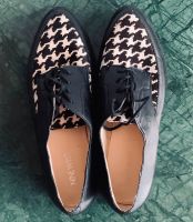 Creepers Schuhe spitz Leder Hahnentritt Pepita Loafer Mokassin Bayern - Hersbruck Vorschau