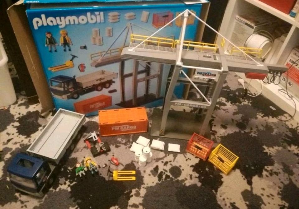 Playmobil 9540 Verladekran elektronisch Kran City Action ovp Lkw in Annaberg-Buchholz