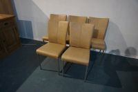 Sit Stuhl # 5er Set # Büffel Echtleder # beige # Massiv-Möbel Hessen - Alsfeld Vorschau