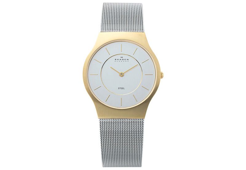 Skagen Denmark Damenuhr 233SGS silber Milanaiseband BOX in Halle