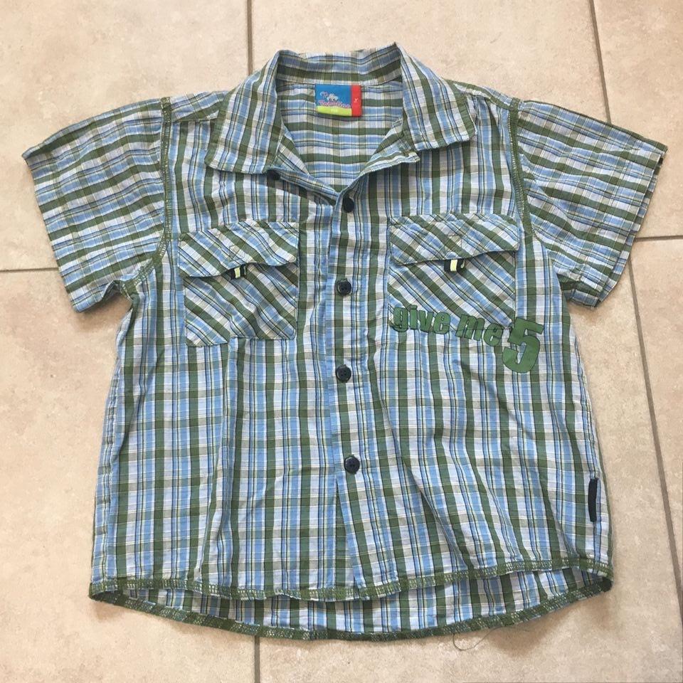 Gut erhaltenes kariertes Kurzarm Hemd Topolino in Gr 116, 2€ in Darmstadt