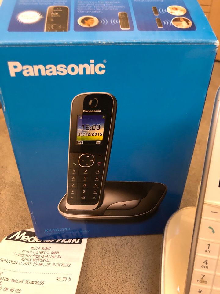 Telefon PANASONIC KX-TGJ 310 weiß in Düsseldorf