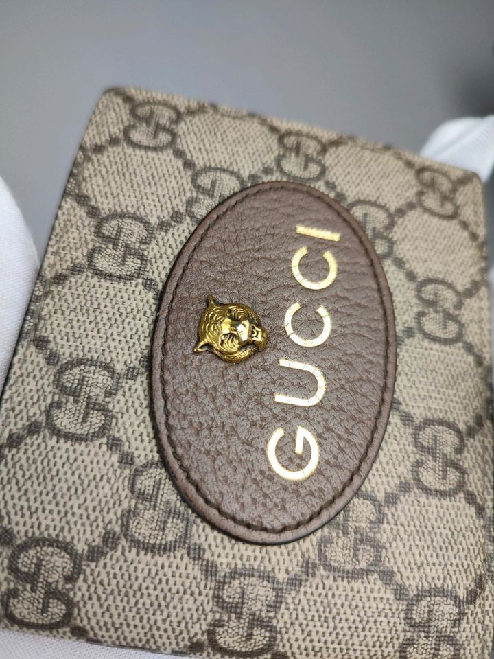 Gucci Neo Vintage Brieftasche Monogram Supreme Geldbörse GG in Bad Rothenfelde