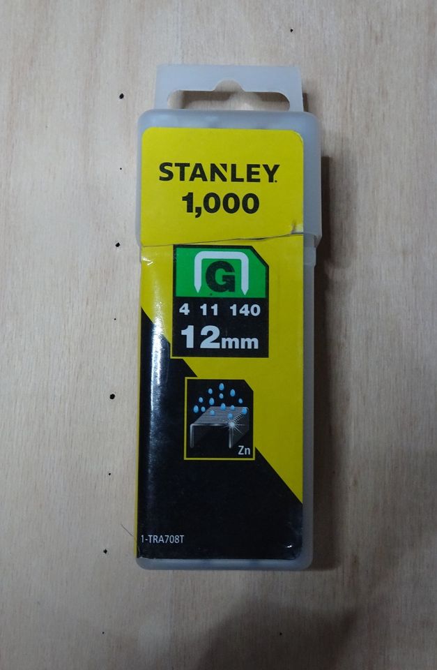 Stanley Tackerklammern G 12mm ZN 1000 Stück in Bayern - Altomünster | eBay  Kleinanzeigen ist jetzt Kleinanzeigen