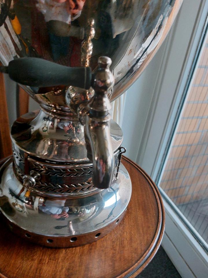 Samowar Kaffee Rechaud Versilbert England Hawkins in Hamburg