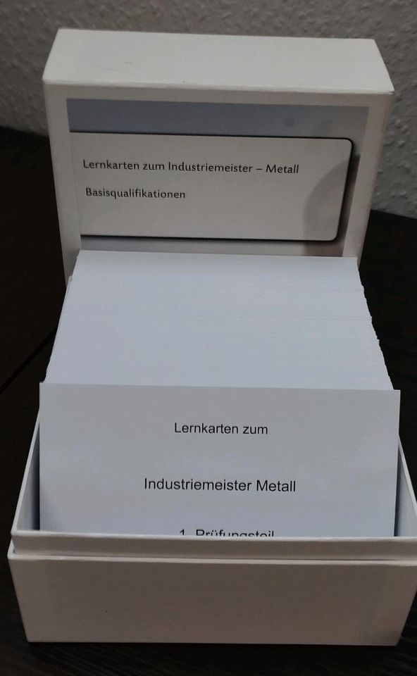 Lernkarten zum Industriemeister - Metall Basisqualifikation in Immendingen