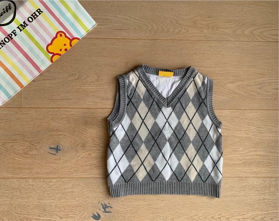 TOP//STEIFF❤️klassischer Pullunder aus Wolle mit Rauten Gr. 92❤️ in Berlin  - Grunewald | Babykleidung Größe 92 kaufen | eBay Kleinanzeigen ist jetzt  Kleinanzeigen