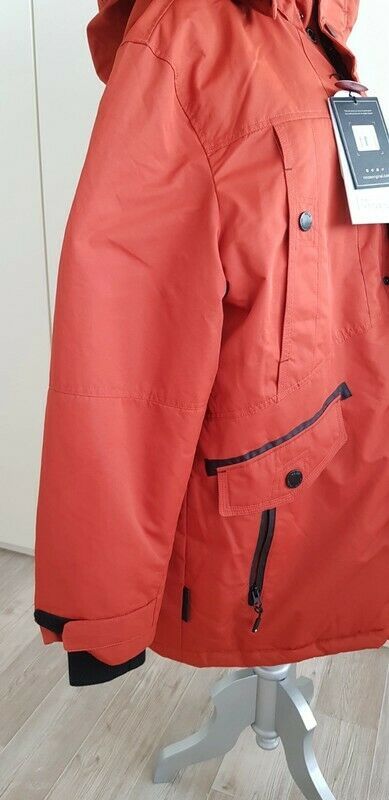 Neu -30° XL Noiz Jacob Faux Parka Orange Winter Jacke warm in Neuss