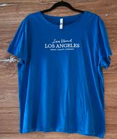 Damen T-Shirt kurzarm blau Takko weißer Schriftzug Gr. XL Rheinland-Pfalz - Waldsee Vorschau