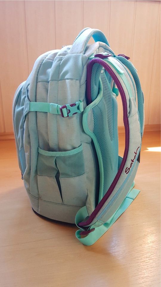 satch pack Schulrucksack Schulranzen + Schlampermappe in Schwallungen