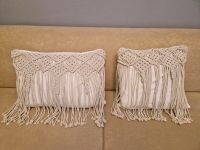 NEUw.❤️ Kissen Makramee Fransen Boho Scandi Beige 2 St. Bayern - Aschaffenburg Vorschau