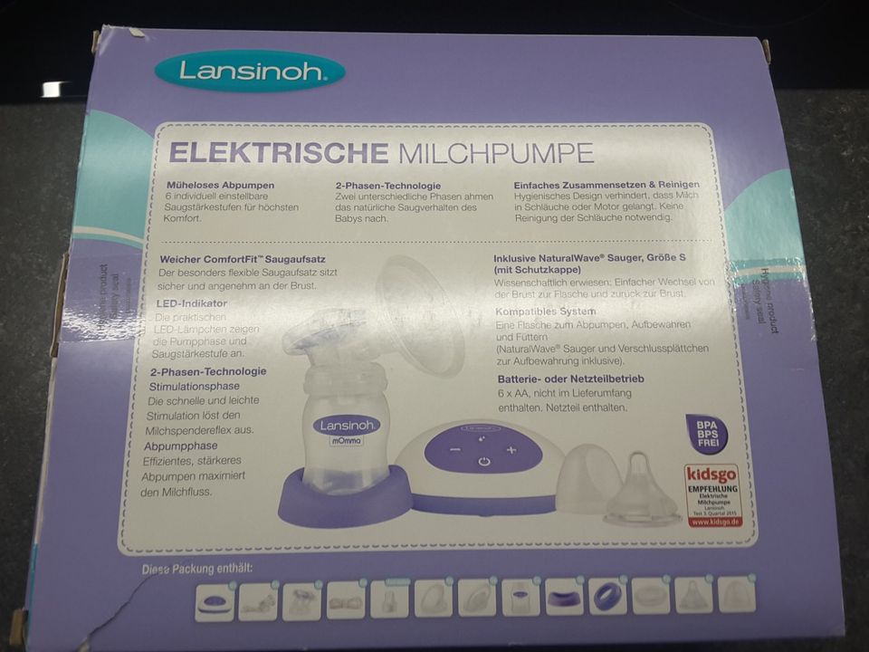 Elektrische Milchpumpe TOP Zustand und Thermo Perlen 3in1 in Ibbenbüren