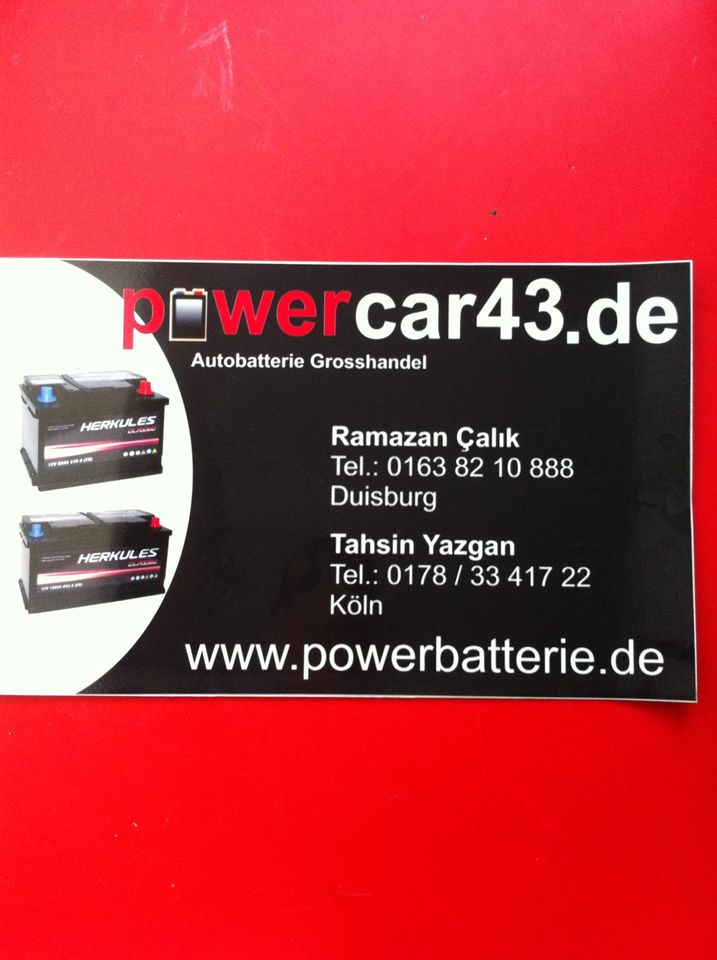 Autobatterie ab 20€ gute gebrauchte Batterie Akku 40 44 55 60 70 in Duisburg