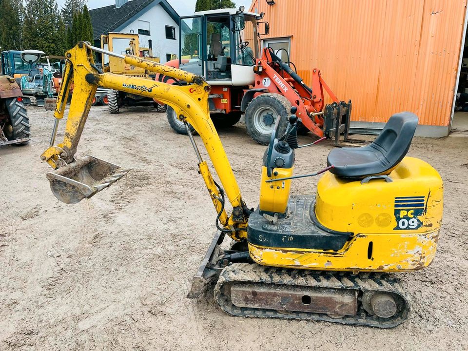 Minibagger Komatsu PC09 Microbagger Bagger Inkl.MwSt in Obersulm