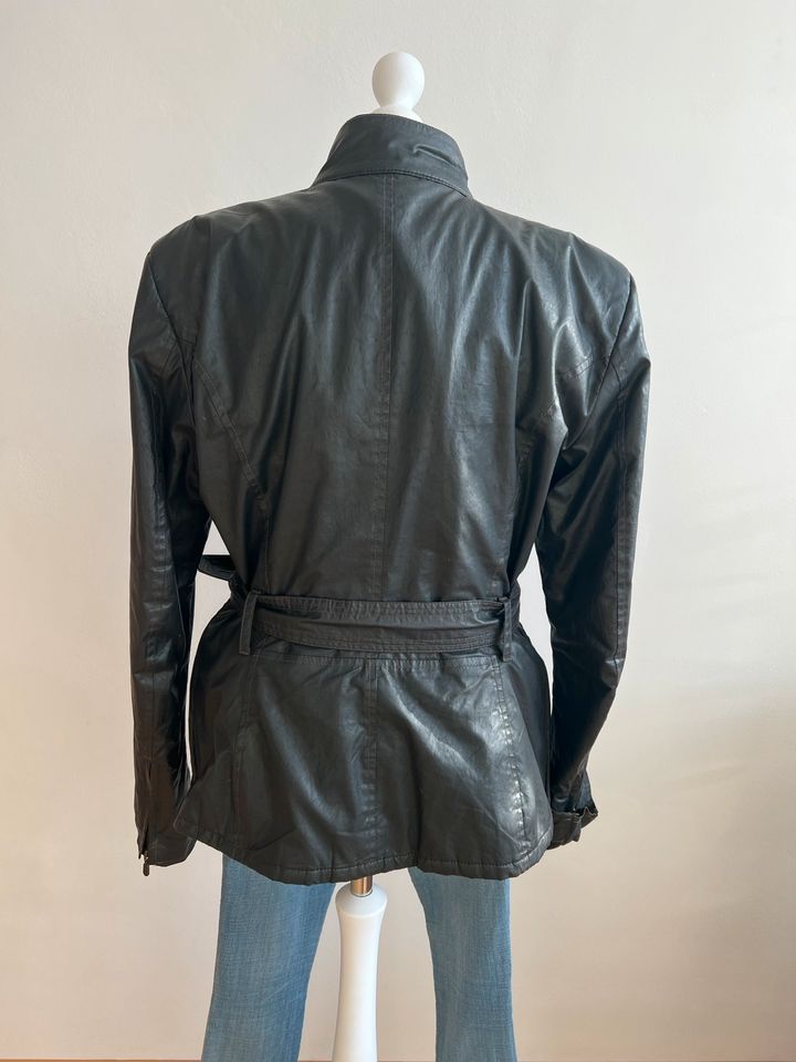 Jacke Belstaff gold Lable Gr XL/42 ital. 48 schwarz New Norton in Gaukönigshofen