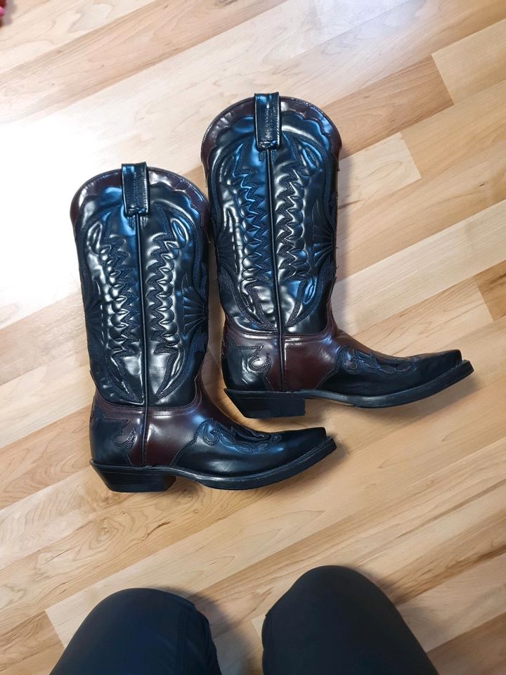 Mezcalero Western Stiefel Cowboy Boots Gr. 38 Leder Motorrad -NEU in Alzenau