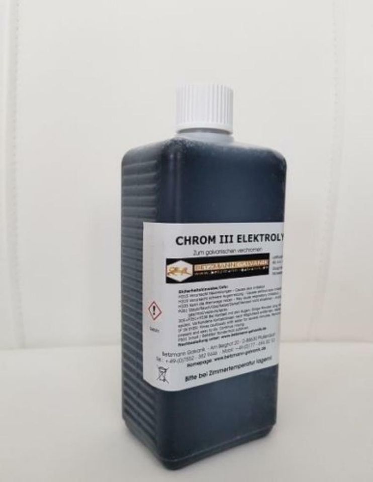 Chrom  - Chromelektrolyt - selber verchromen - Betzmann Galvanik in Pfullendorf