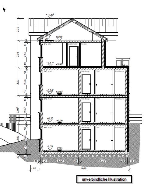 Neubauprojekt in Eislingen , KFW 40, Stellplatz umsonst, 3,5 Zi.-Whg., EG, Terrasse, Keller, Aufzug! in Eislingen (Fils)