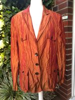 WIE NEU /Glänzender Blazer GIL BRET,Rostbraun-Orange-Metall,XL/42 Eimsbüttel - Hamburg Lokstedt Vorschau