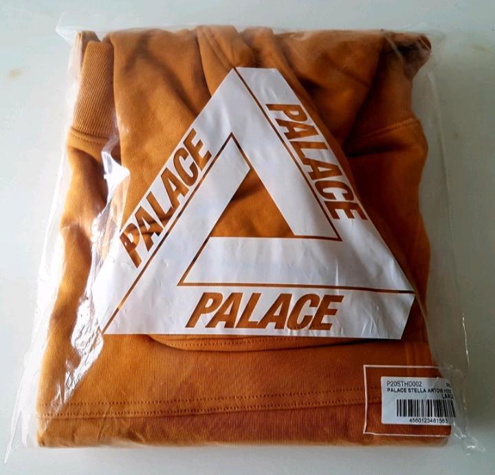 Palace X Stella Artois Hoodie , L (Gold) Pullover Winter Mode in Willich