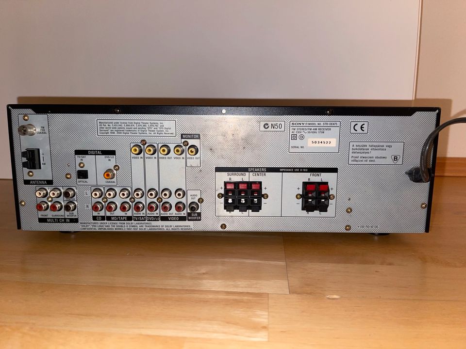 Sony FM STEREO/FM-AM RECEIVER STR-DE475 Heimkino 5.1 Verstärker in Passau