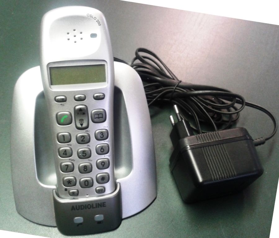 Audioline schnurloses DECT-Telefon Oslo 200 silbern, Top-Zustand in Werdau