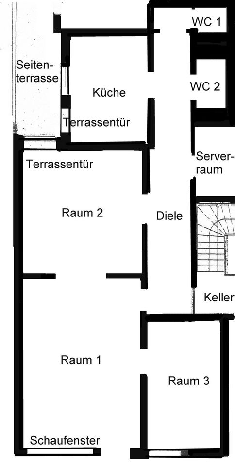 Nähe Klosterstern  3-Zimmer- Laden - Büro - Praxis - ca. 112 m² in Hamburg