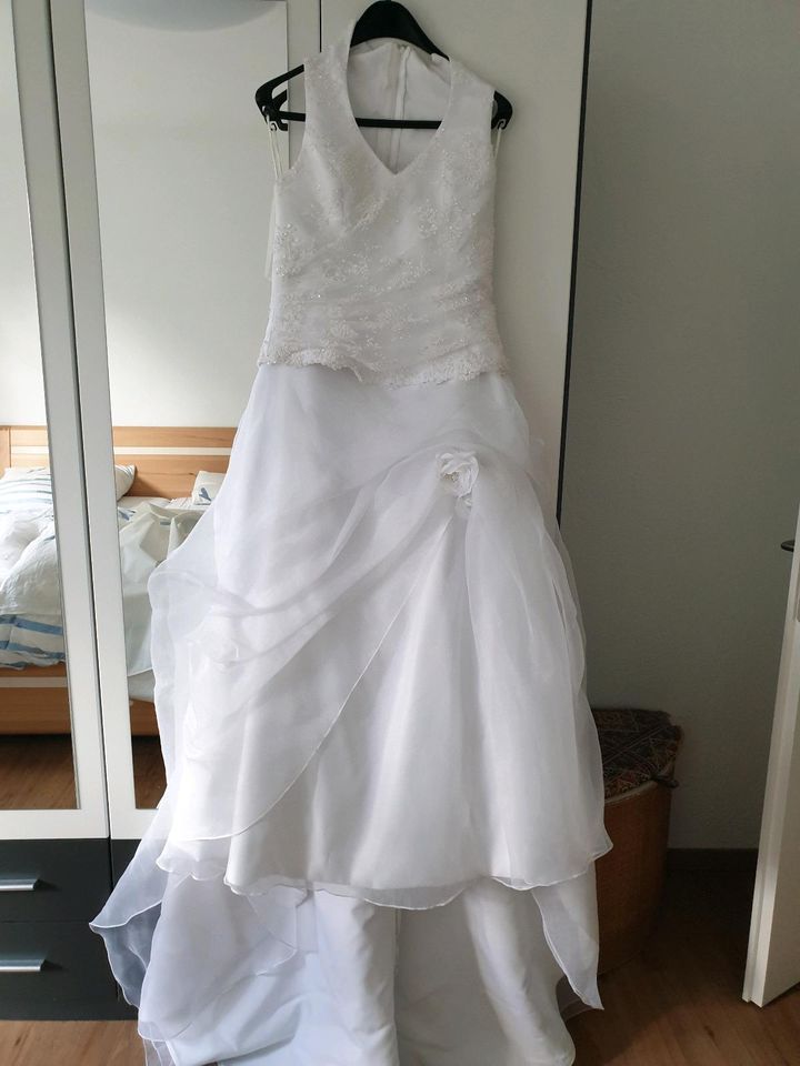 Hochzeitskleid 2Teiler Gr.40 weiß in Schloß Holte-Stukenbrock