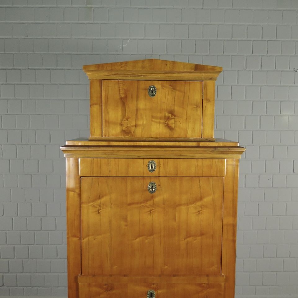 20427 Sekretär Schreibtisch Biedermeier 1840 Kirschbaum Antik in Nordhorn