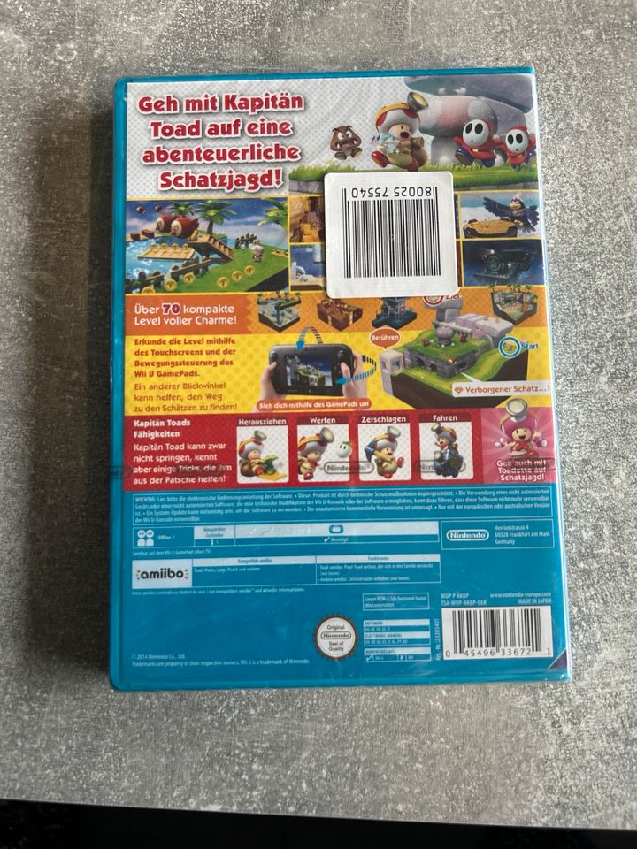 Captain Toad Treasure Tracker Wii U OVP in Hilchenbach