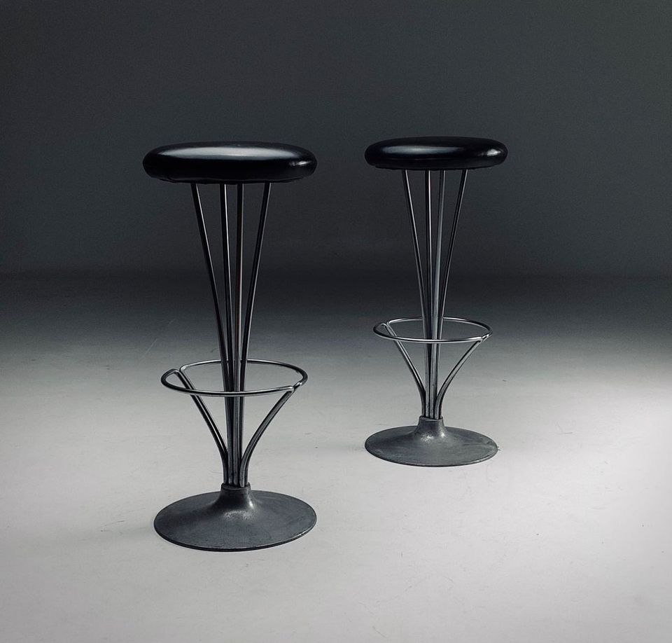 TOP-SETPREIS: 2x Fritz Hansen Barhocker / Bar Stühle | Design by Piet Hein | Vintage Mid-Century Designklassiker in Düsseldorf