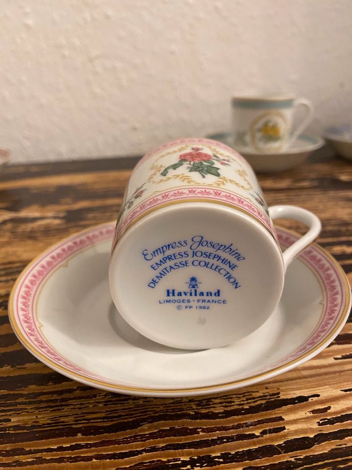 Empress Josephine Demitasse Collection Haviland 12 Mokkatassen in Bad Harzburg