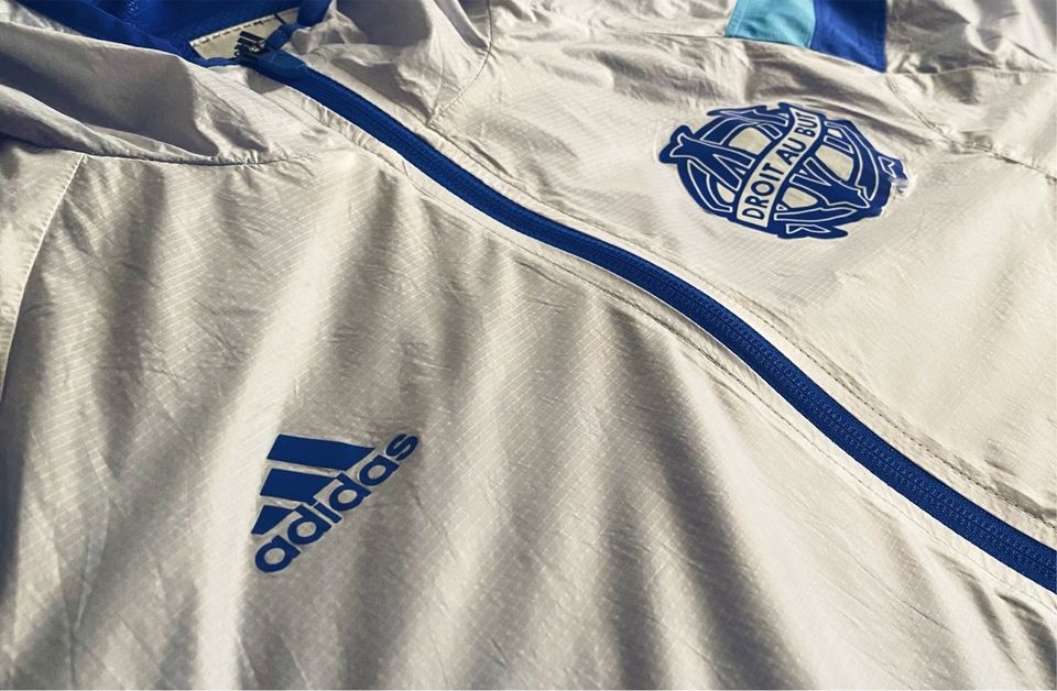 Adidas Vintage Retro Windbreaker Jacke Olympique Marseille Herren in Braunschweig