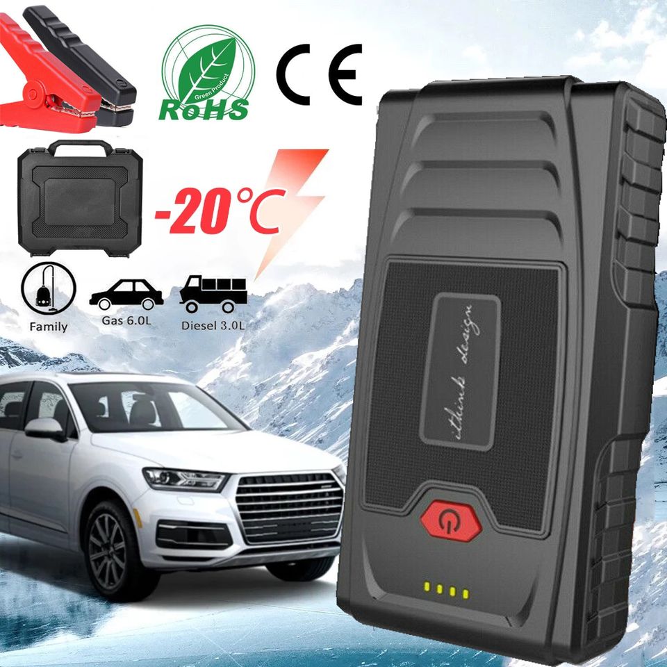 600A 12000mAh Auto Starthilfe Start Gerät Batterie Power Bank Auto