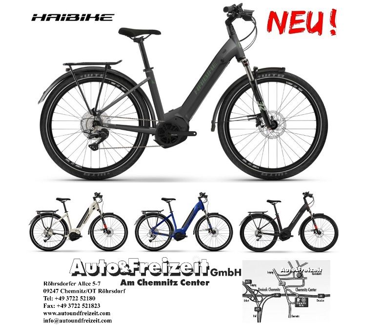 E-BIKE HAIBIKE TREKKING Dame LOW RH 46 cm * TESTBIKE & NEU in Röhrsdorf