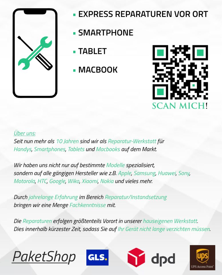 SMARTPHONE REPARATUR / HANDY REPARATUR / TABLET REPARATUR / IPAD in Potsdam