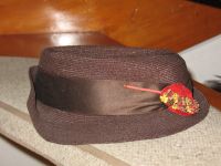 alter Hut braun mit Blattschmuck von meiner Oma Niedersachsen - Einbeck Vorschau