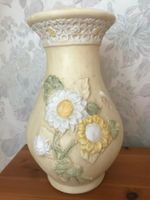 mediterrane Keramik Bodenvase 36cm hoch mit Blumenmotiv Niedersachsen - Göttingen Vorschau