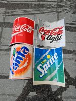 Alte Aufkleber, Coca-Cola, Coca-Cola light, Sprite, Fanta 15 cm Nordrhein-Westfalen - Marl Vorschau