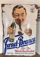 Fernet Branca 1920 Magenbitter seltenes Emailschild Emailleschild Bayern - Kirchdorf a. Inn Vorschau