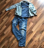 Set Jeans / Hemd / T-Shirt Jungen Gr.152/158 Baden-Württemberg - Jettingen Vorschau