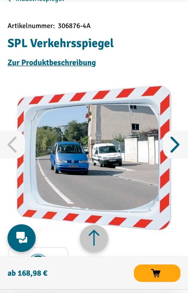 SPL. Verkehrsspiegel, Ausfahrtsspiegel, Ausfahrt in Sachsen - Chemnitz