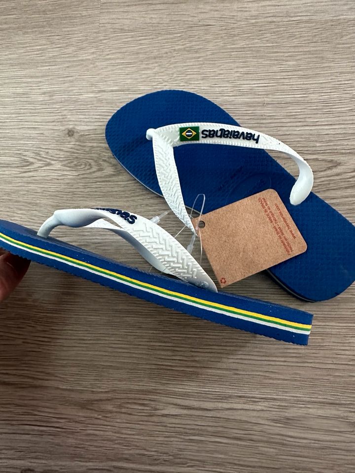 Havaianas Flip Flops Gr 32 blau NEU in Eltville