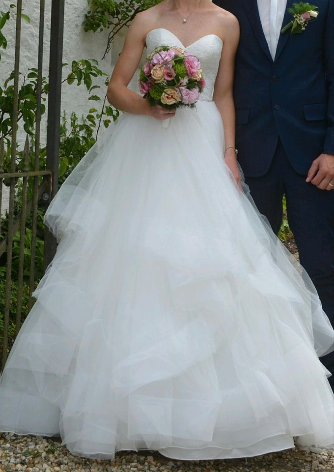 Hochzeitskleid Brautkleid 34 ivery Prinzessin A-Linie in Selfkant